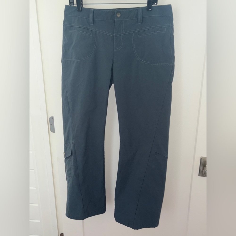Athleta dipper pant sz 12 EUC LN 683761 blue-green